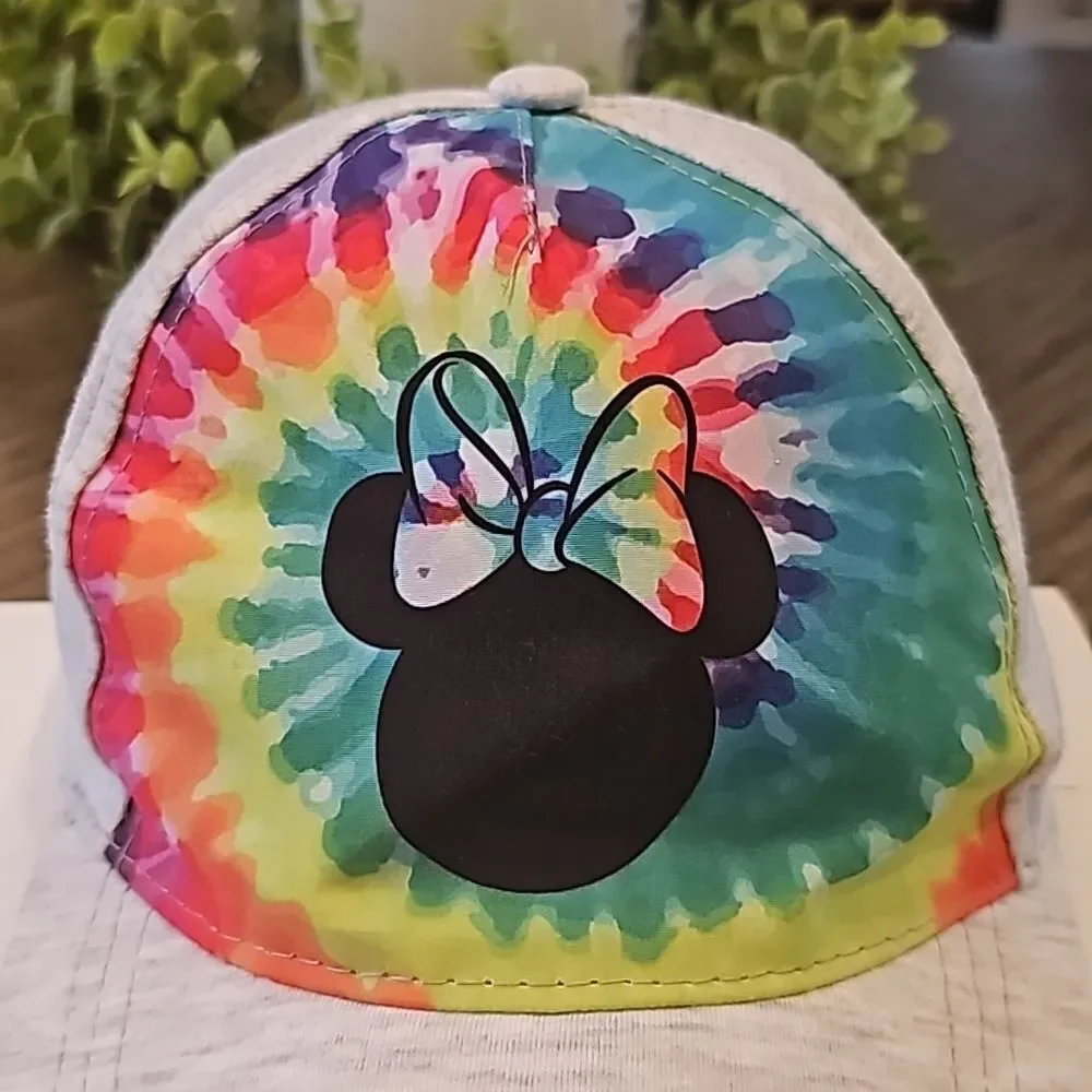 Tie dye Minnie girls hat Disney OSFA